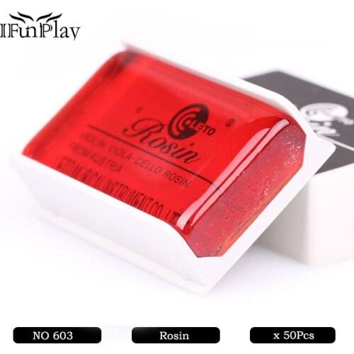 50Pcs LETO 603 Universal Violin Viola Cello Bowed String Rosin Violin Accessories Wholesale