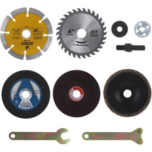 8Pcs/set Drill Accessories Conversion Shank Accessories for Function Tools Electric Drill Change to Angle Grinder Cutter