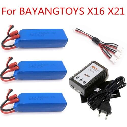 Hobby Hub BAYANG BAYANGTOYS X16 X21 X22 RC Quadcopter Spare Parts 11.1V 2200mAh Banana Battery For RC Camera Drone Accessories