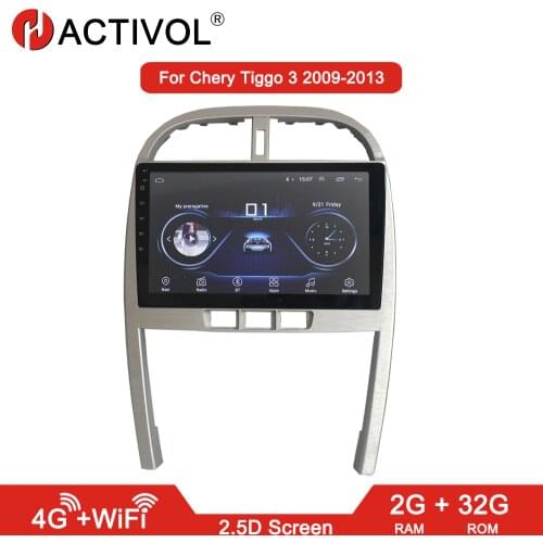 HACTIVOL 2G+32G Android 8.1 Car Radio for Chery Tiggo 3 2009-2013 car dvd player gps navi car accessories 4G multimedia player