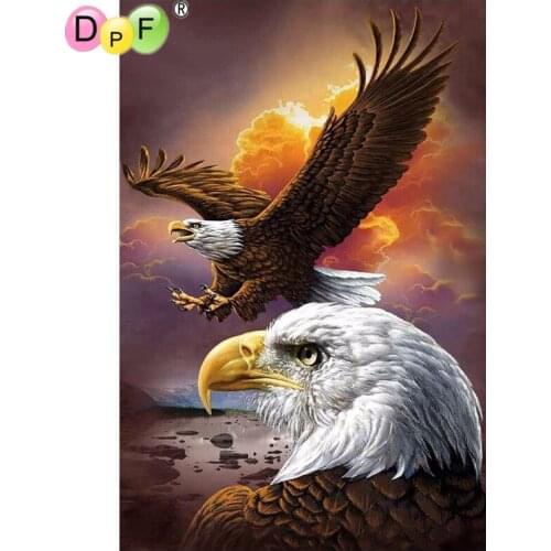 DPF animal The eagle wings diamond embroidery mosaic diamond painting needlework square full diamond painiting