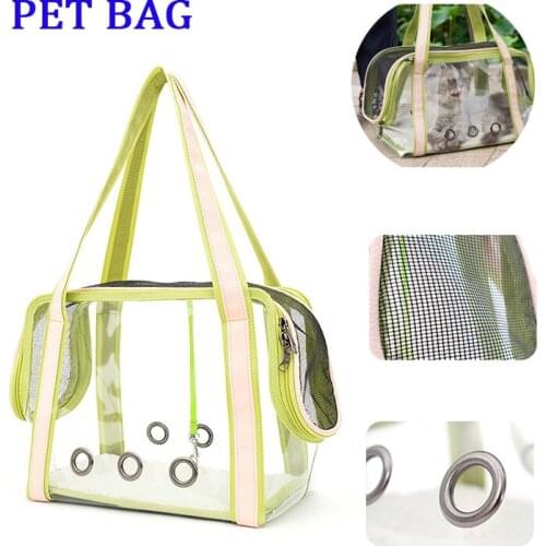 Breathable Dog Handbag Pet Dog Cat Single Shoulder Bags Light Portable Four Sides AIRY Durable Travel Puppy Bag Pet Supplies
