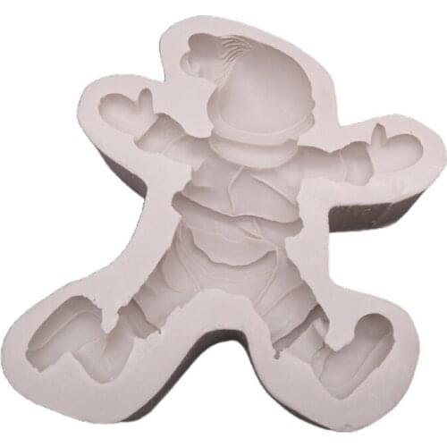 Santa Cookie Moulds Fondant Cakes Decor Tools Silicone Mold Sugarcraft Chocolate Baking Tools For Cakes Gumpaste Form
