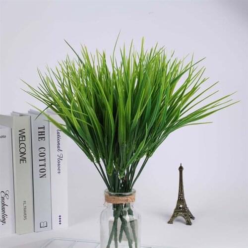 3 Branch Artificial Plants Realistic Leaves Stem Artificial Greenery Stemflowers For Home Balcony Garden Decor Wedding Decor