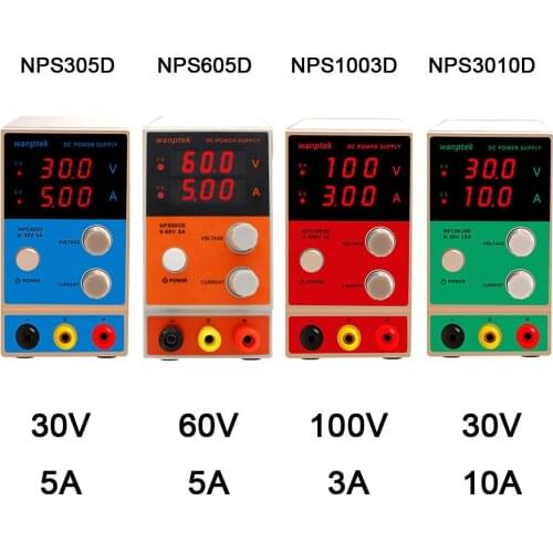 NPS 0-100V 0-10A Laboratory bench power supply three Digital Display adjustable Mini Switch DC Power Supply For phone repair