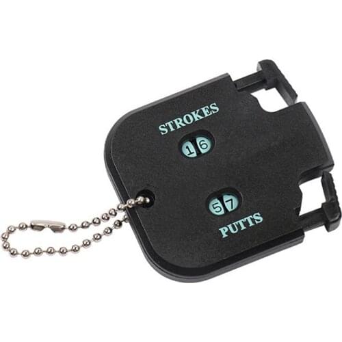 Mini Golf Shot Count Stroke Putt Score Counter Two Digits Scoring Keeper With Key Chain Golf Training Aids Golf Accessories