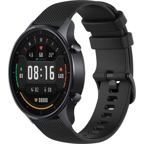 For Xiaomi Mi Watch Color Strap 22mm Soft Silicone Sport Replacement Bracelet For Huawei GT／GT 2 Pro／GT 2E／GT 2 46mm Accessories