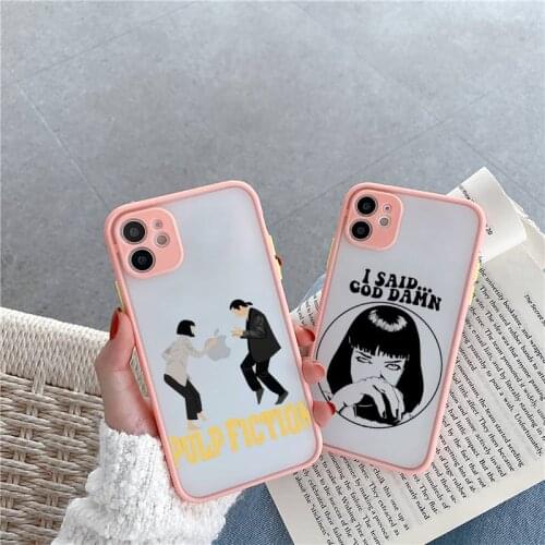 Greatest movie ever made Pulp Fiction Phone Cases Matte For iPhone 12 Mini 11 Pro XR XS Max 7 8 Plus X Hard PC Back Cover