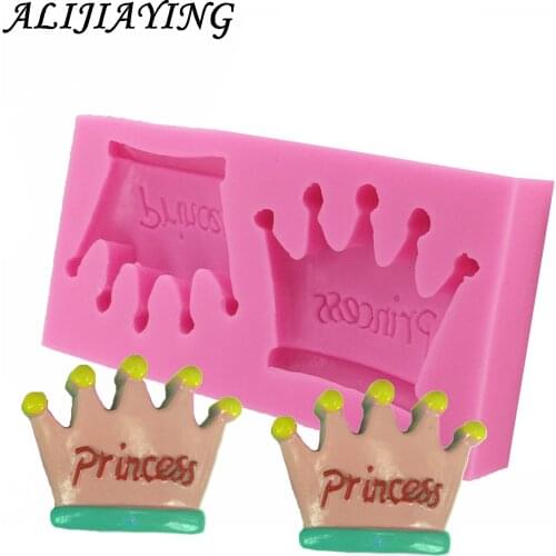 Silicone Mold Princess Crown Shape Baking Pan Cake Decorating Tools Chocolate Soap Mold Cake Stencils Kitchen DIY Tool D0829