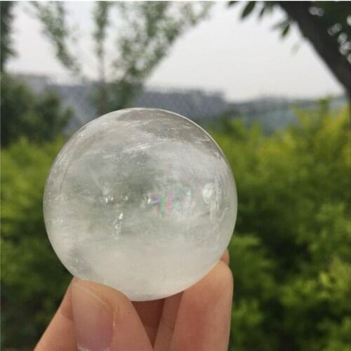 Special offer natural stones and minerals white calcite stone ball reiki healing crystal sphere for home decoration