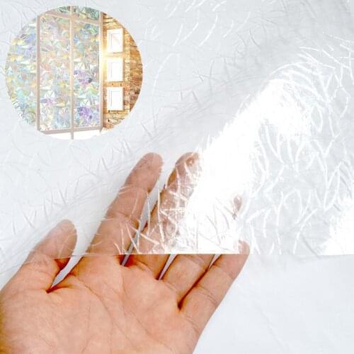3d Privacy Window Glass Film Stained Anti-ultraviolet Self-adhesive Rainbow Sticker