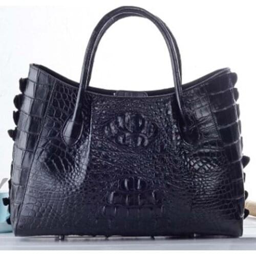 Ourui crocodile women handbag crocodile leather Mother package black new arrival women bag