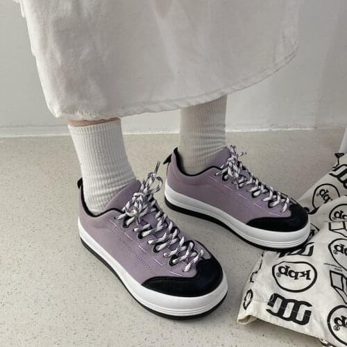 2021 Fashion Spring Autumn Breathable Women Shoes Woman Lace Up Casual Shoes Female Sneakers Korean Ladies Shoes