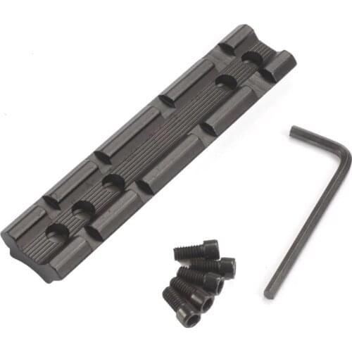 1PC 100mm Scope Mount Converter Picatinny Rail 20mm Dovetail to Weaver Rail Mount Base Adapter For Rifle Flashlight Laser Sight