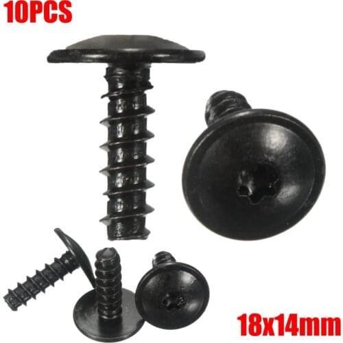 10Pcs Car Engine Cover Wheel Arch Inner Liner Mud Flaps Fender N90775001 Mud Splash Guard Torx Screws Self Tapping For VW/AUDI