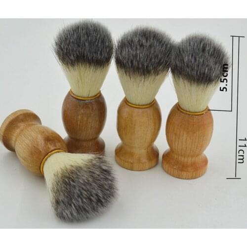 200pcs Vintage Pure Badger Hair Removal Beard Shaving Brush For Mens Shave Tools Cosmetic Tools DHL