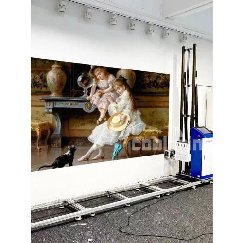 3D 5D Automatic Direct To Wall Inkjet Printer Vertical Wall Decor Painting Printer