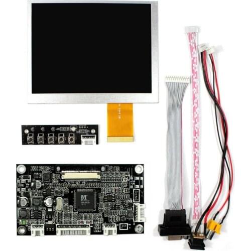 5.6 Inch AT056TN52 V3 640x480 LCD Display Screen Panel with VGA + AV Driver Board KYV-N2 V6 Controller Board Kit