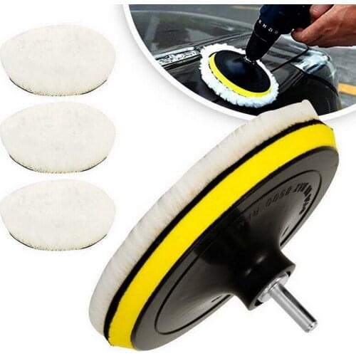 Car Polishing Sponge Pads Kit Foam Pad Buffer Kit Polishing Machine Wax Pads for Removes Scratches 80mm/100mm 5pcs