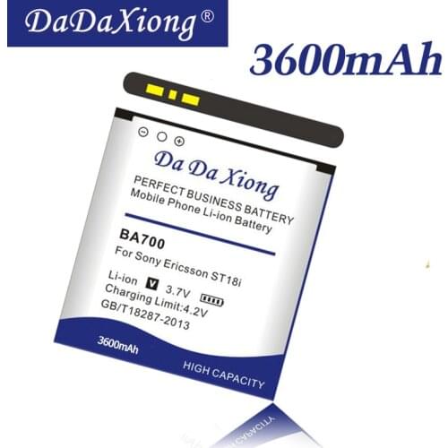 Da Da Xiong 3600mAh BA700 Battery for Sony Ericsson XPERIA RAY ST18i MT11i MT15i MK16i, Xperia Neo MT15i Pro MK16i Battery