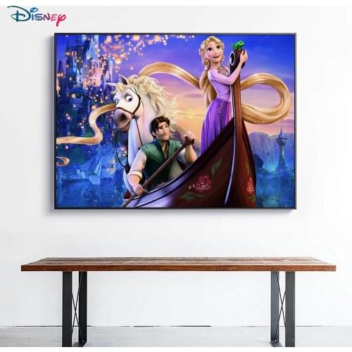 Disney diamond painting Rapunzel princess full diamond embroidery handmade exquisite jewelry hanging painting 5D DIY