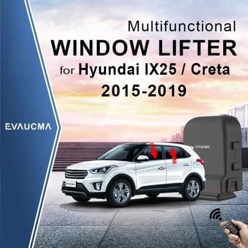 Remote Car Auto Power Window Closer Shut & Open For Hyundai IX25 Creta 2015-2019 window lifter Lift Car accessories 2016 17 18