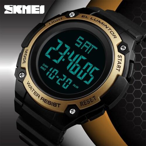 SKMEI Mens Digital Watch Outdoor Sport Countdown Military Waterproof Clock Luxury Casual Date Wristwatches Relogio Masculino