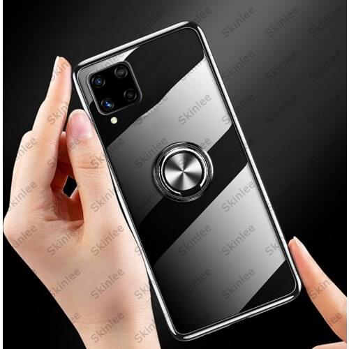 Skinlee For Samsung A12 Case Official Original Shockproof With Ring Holder Soft Clear Cover For Samsung Galaxy A12 Nacho Case