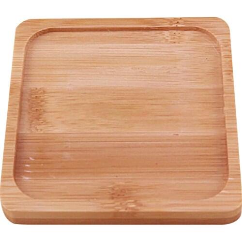 Flower Pot Bracket Flowerpot And Bamboo Saucer Tea Tray Coaster Office Sustainable Durable Practical Home Furnishing Cup Mat