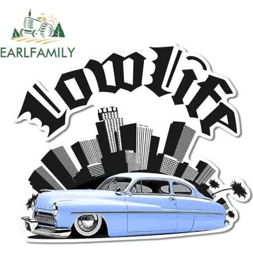 EARLFAMILY 13cm x 11.3cm for Auto Series Baby Bue Eight Lowrider Surfboard Decal Occlusion Scratch Car Stickers Car Assessoires