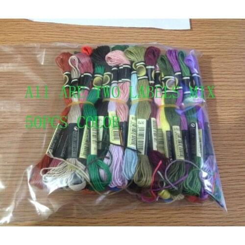 JCS Cross Stitch threads Two labels 50 Similar DMC Anchor Cross Stitch Cotton Embroidery cross stitch embroidery thread