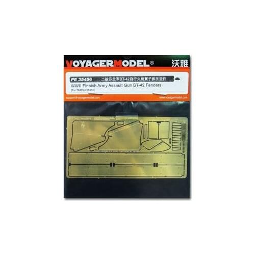 KNL HOBBY Voyager Model PE35456 World War II Finnish BT-42 assault-gun fender fender modified metal etched pieces