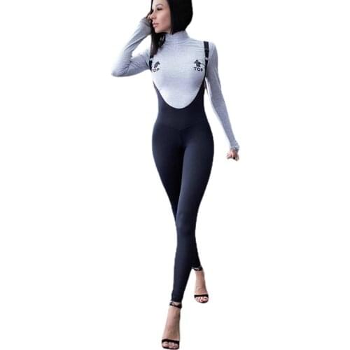 High-waisted Jumpsuit Woman Backless Solid Leotard Jumpsuits Rompers Women Sexy Suspenders Bodycon Outfits Femme Hot Mono Mujer