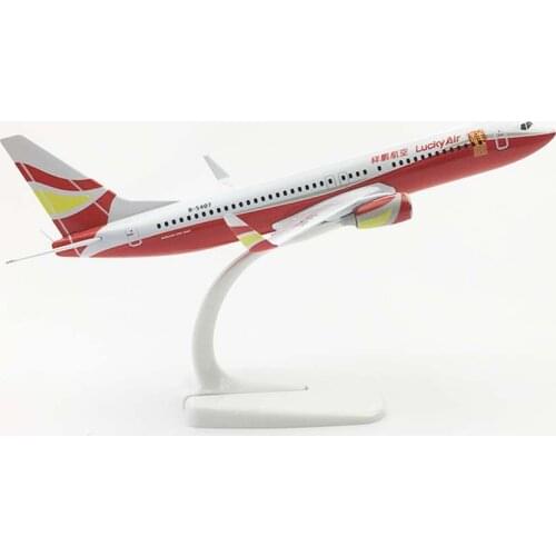 20cm Aircraft Boeing 737 Lucky Air Alloy Plane B737 Model Toys Children Kids Gift for Collection Decorations