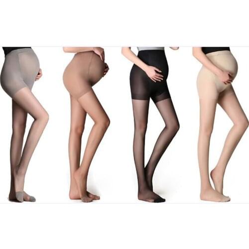 New Summer Pregnant Women Pantyhose Full Protection Thin Solid Oversized Bottom Maternity Pants Ultra-thin Stockings Hot Sale