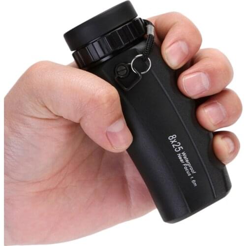 Mini 8X HD Monocular Telescope 8x25 Eyepiece Focus BAK4 Prism Monocular for Bird Watching Camping Hiking