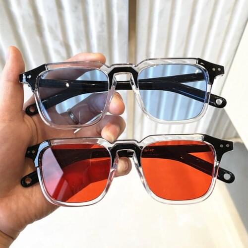 Fashion New European American Cat Eye Glasses Sunglasses Ladies Retro Sunglasses Transparent Box Colorful Glasses 6 Colors