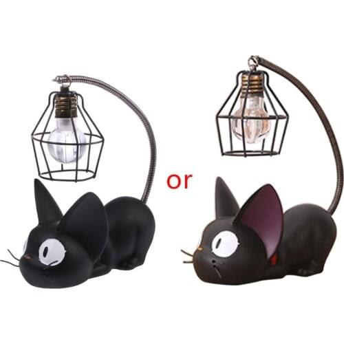 New Miniature Cat Night Light Resin Craft Table Decoration Ornament Home Accessories