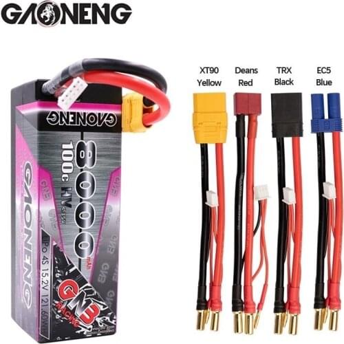 GAONENG GNB 15.2V 8000mAh 100C rechargeable battery For Remote Control Car Racing Spare Parts With Shell Upgrade LiHV 4S Battery