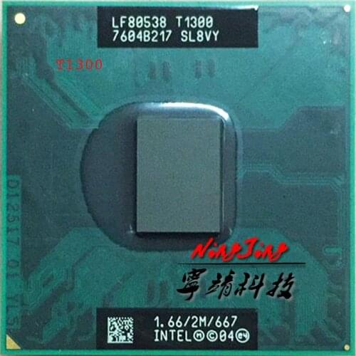 Intel Core Solo T1300 SL8VY QKHR 1.6 GHz Single-Core Single-Thread CPU Processor 2M 27W Socket M / mPGA478MT