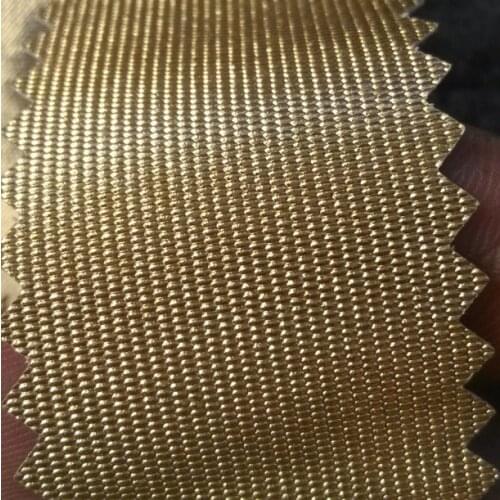 Synthetic gold decorative packing Fine stripes leather material