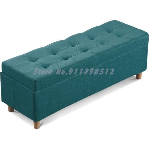 Bed end stool simple foot pedal cloakroom fabric clothing store long stool rectangular fitting room sofa shoe changing stool