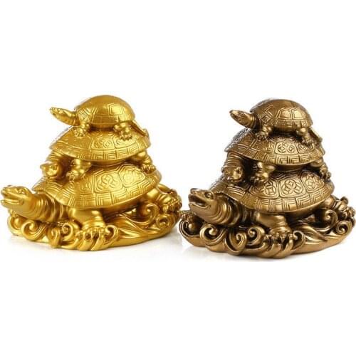 Creative tortoise Statue Resin Home Decor Accessories Cute Office Bedroom Animal Sculpture Gift little turtle Decoration