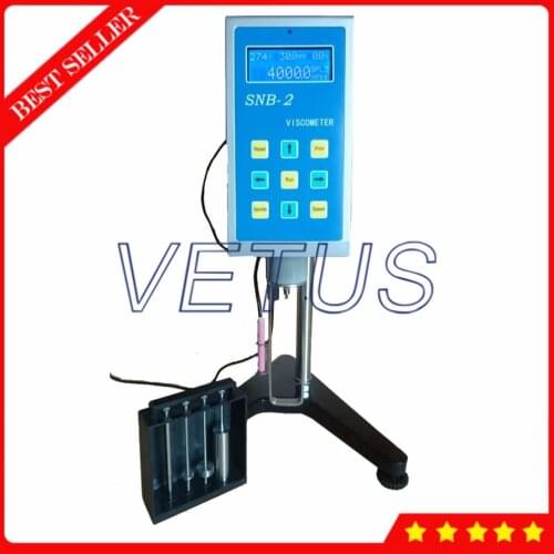 SNB-2 12~6000000mPa.s Rotating Viscometer with RTD Temp Probe Oil Paints Plastics Rotational Viscosity Meter Testing Equipment