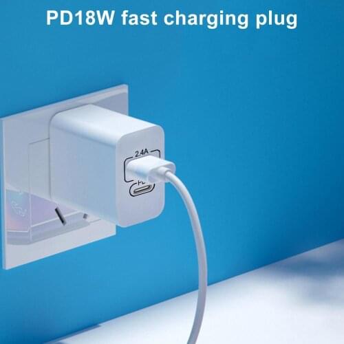 USB Charger 18W Quick Charge Mini PD 2 USB Ports Fast Charging Over-current Protection Phone Quick Charger Adapter EU/US Plug