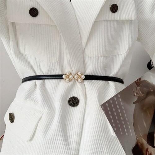 Womens Runway Fashion PU Leather Cummerbunds Female Dress Corsets Waistband Belts Decoration Narrow Belt R918