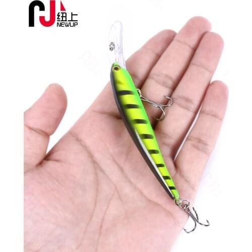1PCS Fishing Lures 12.5cm/11g Minnow Lure Rattling Slow Sinking Hard Bait Crankbait Wobbler Fishing Tackle Leurre Peche For Pike