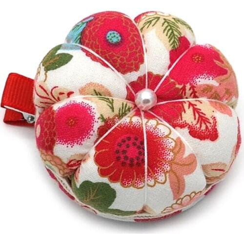 3 Color Optional Pumpkin Clip Style Stitch Needlework Mat Ball Shaped Needle Pin Cushion E56C