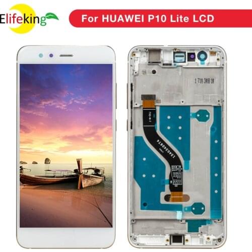 5.2" ORIGINAL LCD For HUAWEI P10 Lite Display Touch Screen Digitizer with Frame Replacement For HUAWEI P10 Lite Display was-lx1