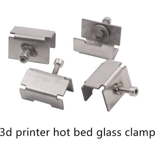 3D printer accessories glass plate of heating bed clamp fixed clip 4pcs